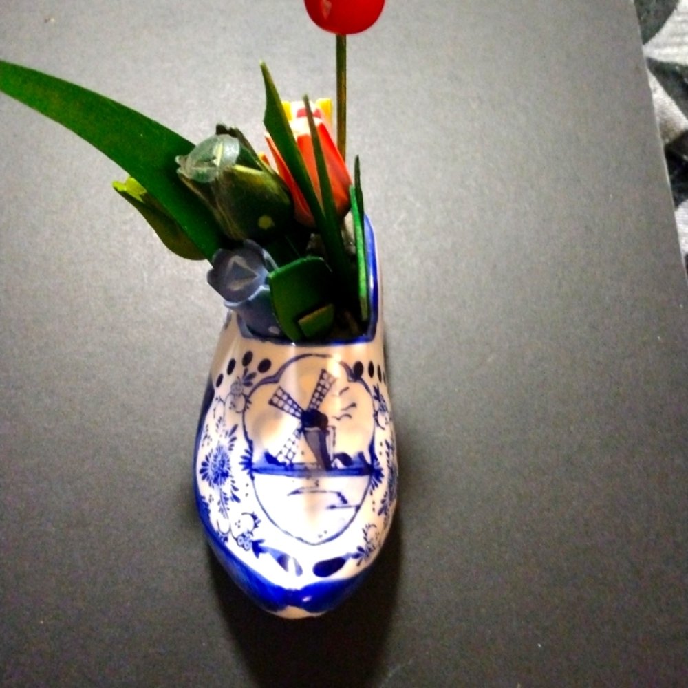 Ceramic Wooden Shoe